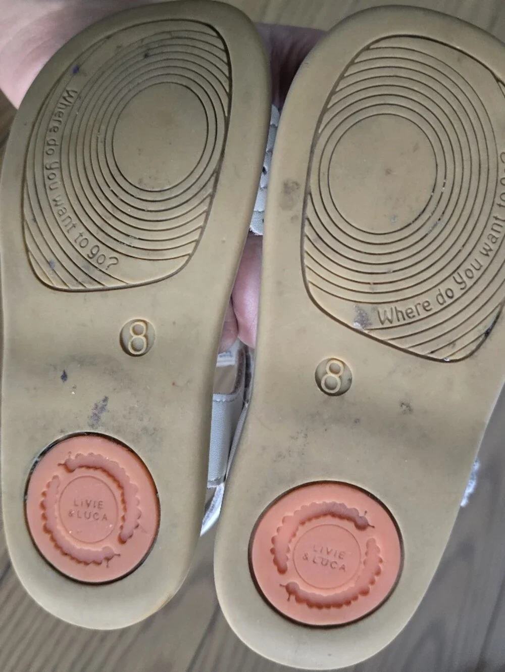 Livie & Luca White Toddlers Sandals 8C